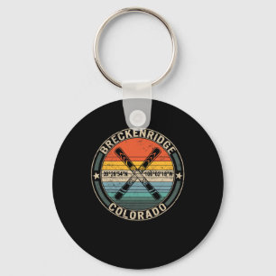 Breckenridge Colorado Skiing Mountain Snowboarding Key Ring