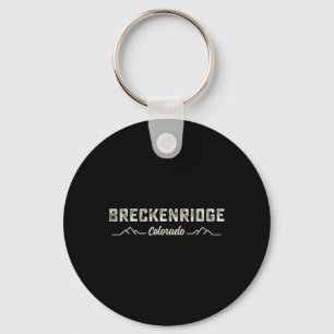 Breckenridge Colorado Skiing Mountain Snowboarding Key Ring