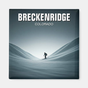 Breckenridge Colorado Skiing Skier Travel Magnet