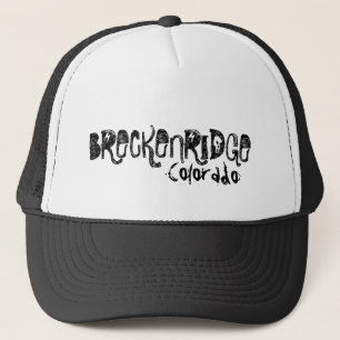 Breckenridge Colorado skull letter simple hat