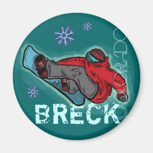 Breckenridge Colorado snowboarder shred magnet