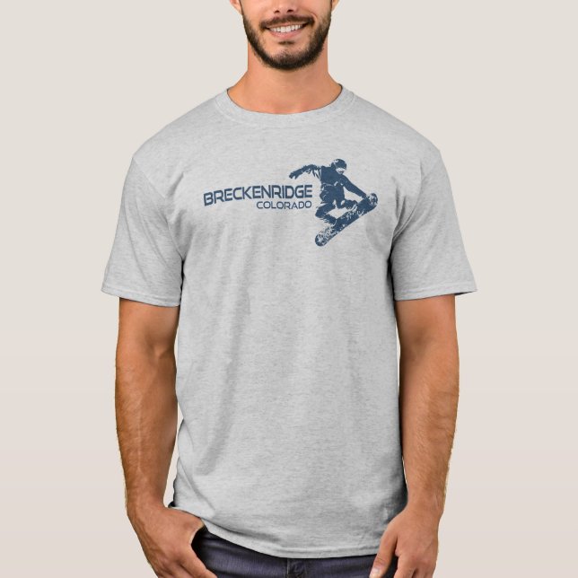 Breckenridge Colorado Snowboarder T-Shirt (Front)