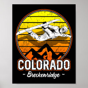 Breckenridge Colorado Snowboarding Poster