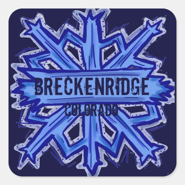 Breckenridge Colorado snowflake stickers (Front)