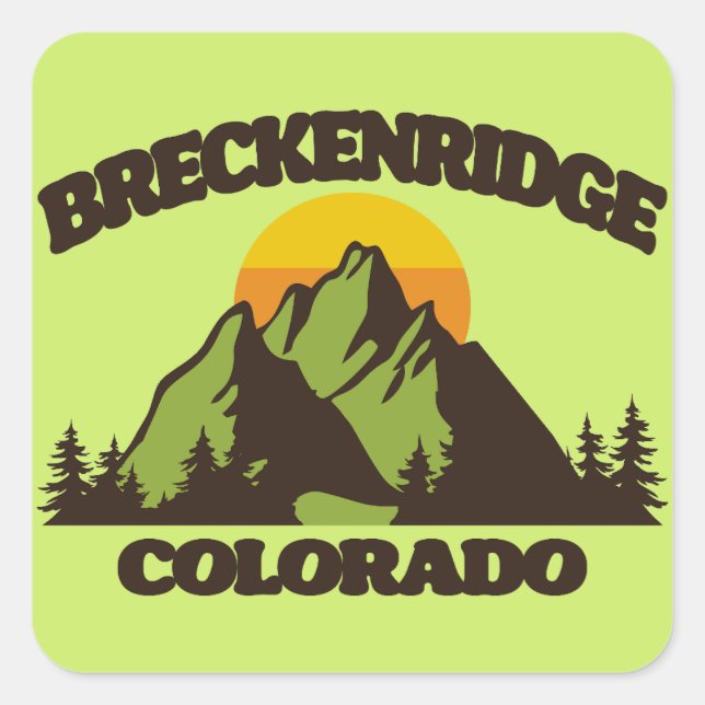 Breckenridge,Colorado Square Sticker (Front)