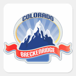 Breckenridge Colorado Square Sticker