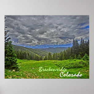 Breckenridge Colorado summer scenic poster
