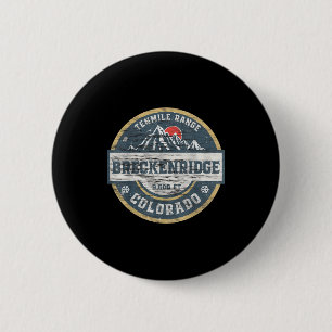 Breckenridge colorado tenmile range rocky mountain 6 cm round badge