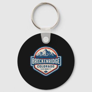 Breckenridge Colorado Vintage Dge Mountain Hiking Key Ring