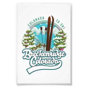Breckenridge, Colorado Vintage ski logo Photo Print