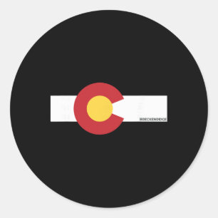 Breckenridge Colorado X Co Flag  Classic Round Sticker