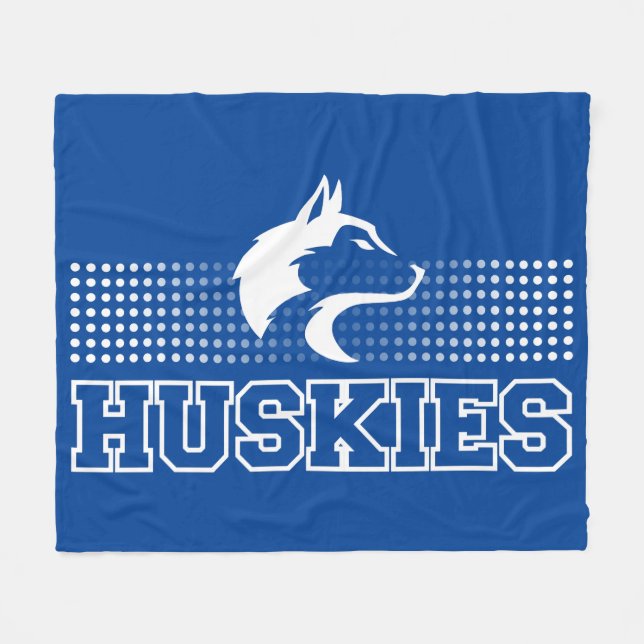 Breckenridge Huskies Fleece Blanket (Front (Horizontal))