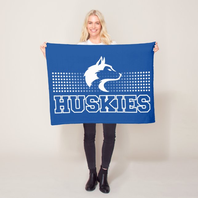 Breckenridge Huskies Fleece Blanket (In Situ)