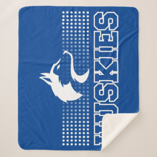 Breckenridge Huskies Sherpa Blanket