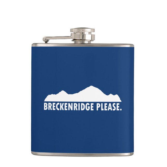 Breckenridge Please Hip Flask (Front)
