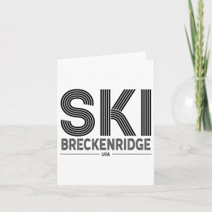 Breckenridge Ski Resort Usa Rocky Mountains Americ Card