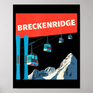 Breckenridge skiing - retro breckenridge ski poster