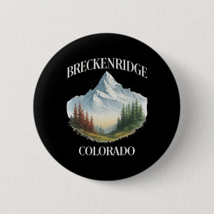 Breckenridge Snow Mountains Skiing Hiking Colorado 6 Cm Round Badge