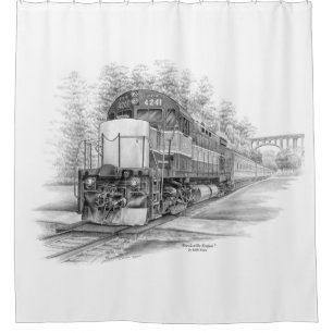 Brecksville Station Train (CVNP) Shower Curtain