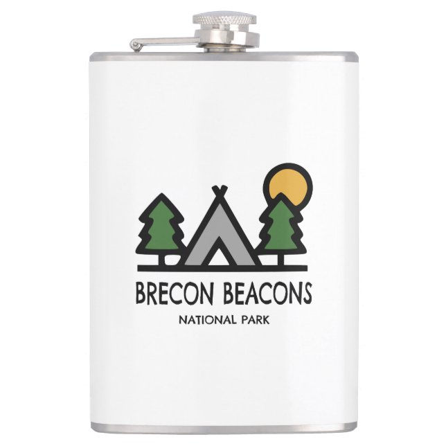 Brecon Beacons National Park Hip Flask (Front)