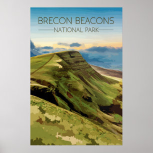 Brecon Beacons National Park Travel Poster