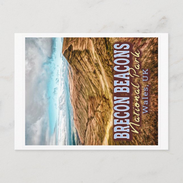 BRECON BEACONS NATIONAL PARK - WALES UK POSTCARD (Front)