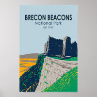 Brecon Beacons National Park Wales Vintage