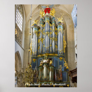Breda Grote Kerk, Netherlands Poster