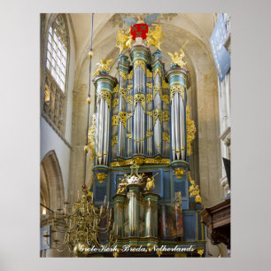 Breda Grote Kerk, Netherlands Poster
