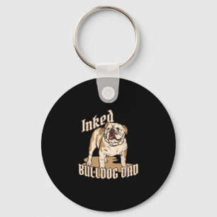 Breed Inked Bulldog Dad Bulldog Saying Dog Owner  Key Ring