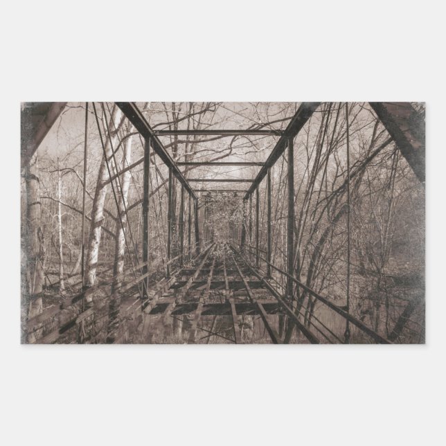 Breeden's bridge, Indiana Rectangular Sticker (Front)