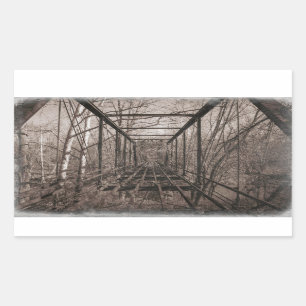 Breeden's bridge, Indiana Rectangular Sticker