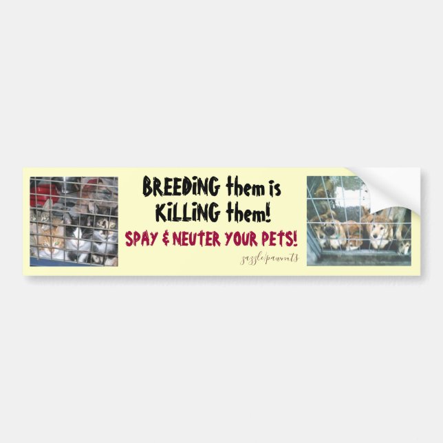 Breeding is Killing Bumper Sticker (Front)