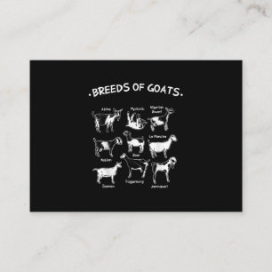Breeds Of Goats Farmer Goat Gift Business Card
