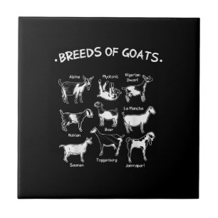 Breeds Of Goats Farmer Goat Gift Ceramic Tile