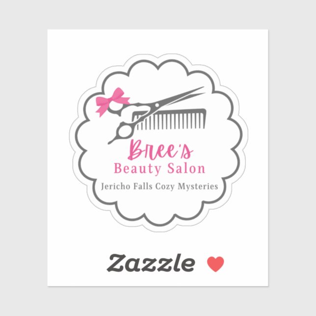 Bree's Beauty Salon Logo Sticker (Sheet)