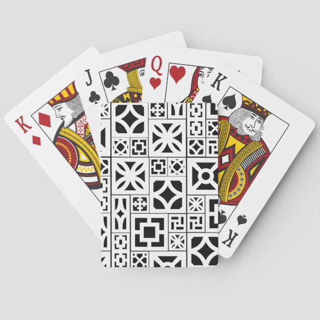 Breeze-block playing cards (Back)