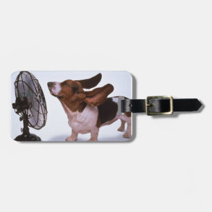 Breeze -Dog and Fan Luggage Tag