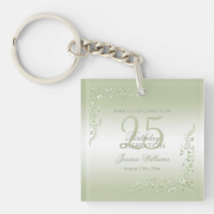 Breezeway Decoration 25th Birthday Key Ring