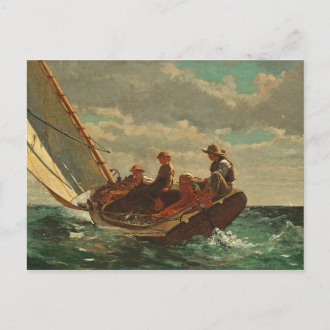 Breezing Up (A Fair Wind) 1873-76 Postcard (Front)