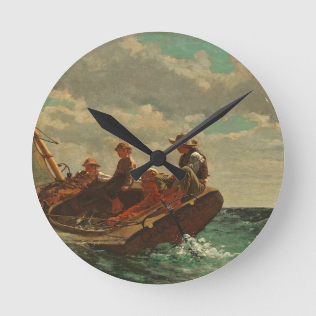 Breezing Up (A Fair Wind) 1873-76 Round Clock (Front)