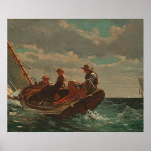 Breezing Up (A Fair Wind) by Winslow Homer Poster
