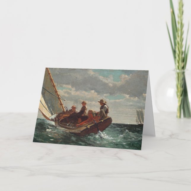 Breezing Up (A Fair Wind) | Winslow Homer Card (Front)