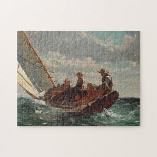 Breezing Up (A Fair Wind)   Winslow Homer Jigsaw Puzzle