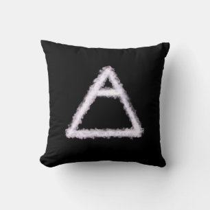 Breezy Air Element Alchemy Symbol Cushion
