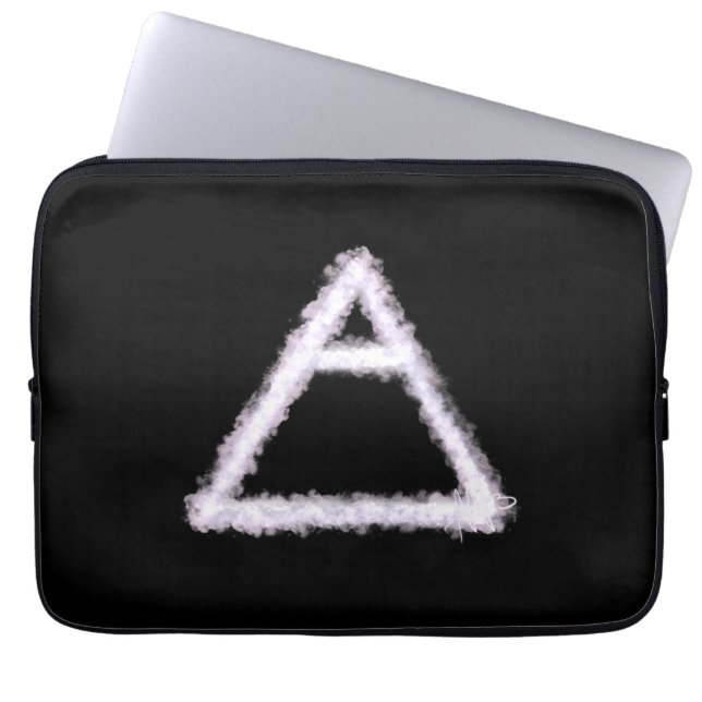 Breezy Air Element Alchemy Symbol Laptop Sleeve (Front)