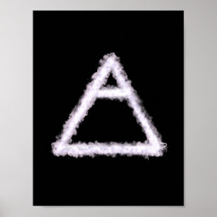 Breezy Air Element Alchemy Symbol Poster