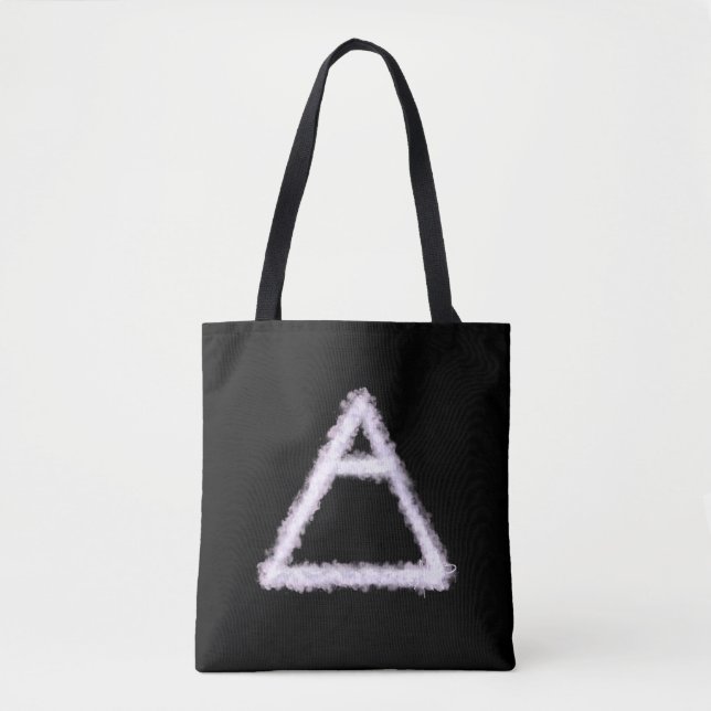 Breezy Air Element Alchemy Symbol Tote Bag (Front)