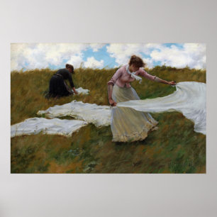 Breezy Day by Charles Courtney Curran Poster