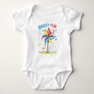 Breezy Fun Pinwheel Baby Outfit Bodysuit